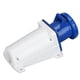 thumbnail image 2 of Conector Industrial, Enchufe de Cable Resistente al Agua, trifásico, 3 Pines, 2P+T, 220‑250 V, 63 A, 2 of 14