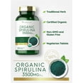 thumbnail image 4 of Organic Spirulina Capsules 3500mg | 500 Tablets | Non-GMO & Gluten Free | By Carlyle, 4 of 8