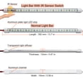 thumbnail image 3 of Barra de luces LED LMGYES, 12 V, interior para coche, remolque, autocaravana (paquete de 4), 3 of 6
