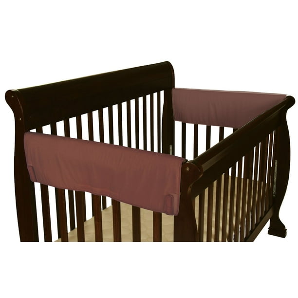 Leachco Easy Teether Xl Side Crib Rail Cover 2 Pack Brown