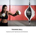 thumbnail image 2 of 1 Set Elastic Training Ball Professional Hanging Boxing Ball Durable Boxing Ball for Workout Exercise Agility Training (Black White 1Pc Ball 1Pc Inflator 1Pc Inflation Needle 2Pcs Hooks), 2 of 9