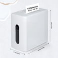 thumbnail image 2 of Wingwise Paper Shredder, 10 Sheets P4 Cross Cut Shredder, 2.6 Gallon Bin, CD/Credit Card Portable desktop use, 2 of 6