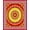 Red, Pattern 3, variant on ODIKA 2x3 Machine Washable Non-Slip Area Rug, Mystical Meditation Balance High Traffic Rug, Gold, 706822