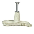thumbnail image 5 of Zeckos White Cast Iron Whale Nautical Cabinet Drawer Pull Set of 6, 5 of 7