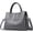 Grey, variant on Hobo Bags for Women High Capacity Splicing PU Leather Handbags Shoulder Ladies Crossbody Bags Handle Tote Bag