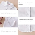 thumbnail image 3 of pitrice 1/2/3 Simple Design Solid Color False Collar Formal Fashion Chiffon Fake Half Shirt Decorative Detachable Lapel Clothing Decor Blue Point 1 Pc, 3 of 6