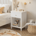 thumbnail image 6 of Generic Home Store Modern Nightstand, One Drawer, Open Storage Shelf, White, 26.77 Inch Height, Single, 6 of 9