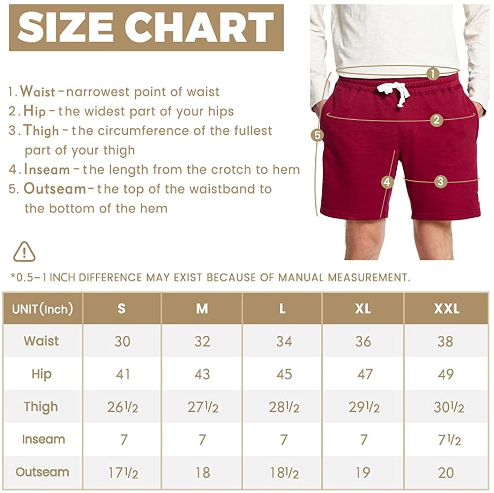 mens sweat shorts 7 inch