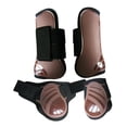 thumbnail image 4 of S SERENABLE 2 Pairs Lightweight Adjustable Horse Tendon Boots Front Hind Leg Brown XL, 4 of 9