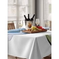 thumbnail image 6 of Blue Tulip Table Cloth, Abstract Flower Country Farm Floral White Waterproof Tablecloth for Rectangle Tables, Reusable Washable Fabric Table Cover for Restaurant Kitchen Dining Tables 60"x84", 6 of 6
