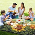 thumbnail image 4 of Coolnut Extra Large Outdoor Picnic Blanket, Sunflowers Waterproof Beach Blanket Sand Free Foldable Picnic Mat for Camping,Park,Beach,Hiking, 4 of 6