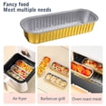 thumbnail image 4 of Caja De Lata De Freidora De Aire Freidora de aire desechable Bandeja de lata Papel de aluminio Caja de lata para hornear Sartén para barbacoa (Oro 10 piezas) Ndcxsfigh Libre de BPA, 4 of 8
