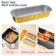 thumbnail image 5 of Caja De Lata De Freidora De Aire Freidora de aire desechable, bandeja de lata, papel de aluminio, caja de lata para hornear, bandeja para barbacoa (oro, 5 uds.) Ehuebsd Libre de BPA, 5 of 9
