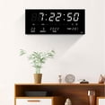 thumbnail image 5 of Reloj despertador digital Zulema Temperatura Calendario Blanco, 5 of 5
