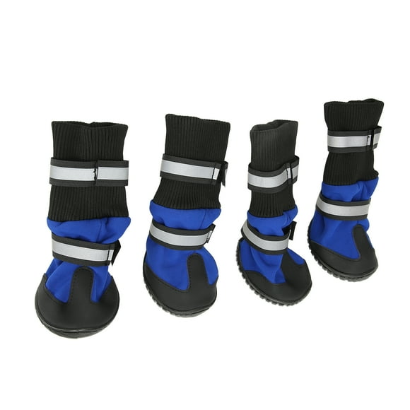 Dog Boots, Waterproof Wearproof Skid Resistance High Top Dog Paw Protector 4Pcs For Indoor For Dog S,M,L,XL