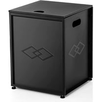 WhizMax Propane Metal Tank Cover Table for Gas Fire Pits, Gas Tank Holder Storage Side Table for 20 Pound Propane Tank, 16-inch Hideaway Table with Side Handles