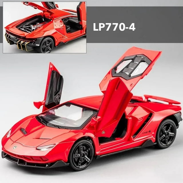 1:32 Lamborghinis LP770 LP750 Car Alloy Sports Car Model Diecast Sound Super Racing Lifting Tail Hot Car Wheel For Children Gift