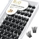 thumbnail image 3 of Lash Clusters B06 Extensiones de pestañas DIY 72 grupos de pestañas CD Curl B&Q pestañas Wispy Volume Lashes grupo individual DIY en casa (B06,D-8-16MIX), 3 of 4