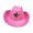 Pink, variant on Milageto Cowboy Hat Props Cowgirl Sombrero Caps for Holiday Dress up Horseback Riding Pink