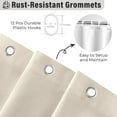 thumbnail image 4 of Seasonwood Farmhouse Shower Curtains Beige Ruffle Shower Curtain with Buttons & Ruffles for Bathroom,12pcs Hooks,72"x72", 4 of 9