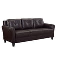 thumbnail image 1 of Tess Sofa in Java Fuax Leather, 1 of 8