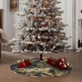 thumbnail image 4 of Balery Epic Dragon Skull Scene Printed Christmas Tree Skirt , Merry Christmas Party Christmas Tree Decoration,Adjustable Tree Skirt-48", 4 of 6