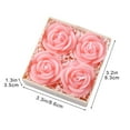 thumbnail image 3 of Aooww Peony Candles Candles Wax Play Candles Romantic Dripping Candle For Valentines Couples Weddings Home Decor 4Pcs Flowers Soy Wax, Romantic Home Gift Set,Pink, 3 of 6