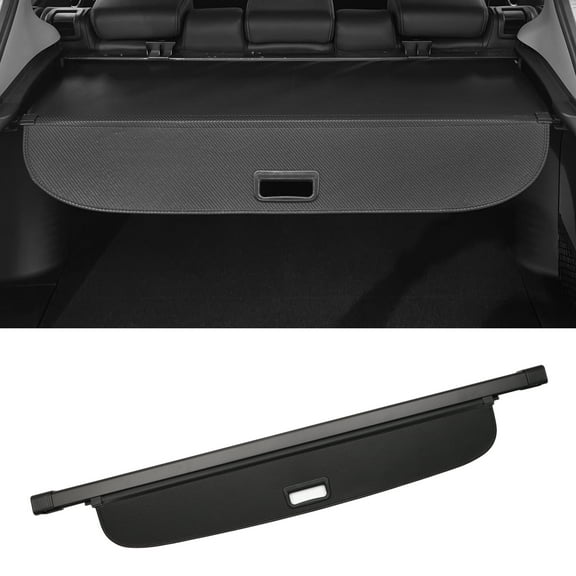 Unique Bargains Retractable Cargo Cover for Mitsubishi Outlander 2008-2012 Trunk Cargo Cover Carbon Fiber Black