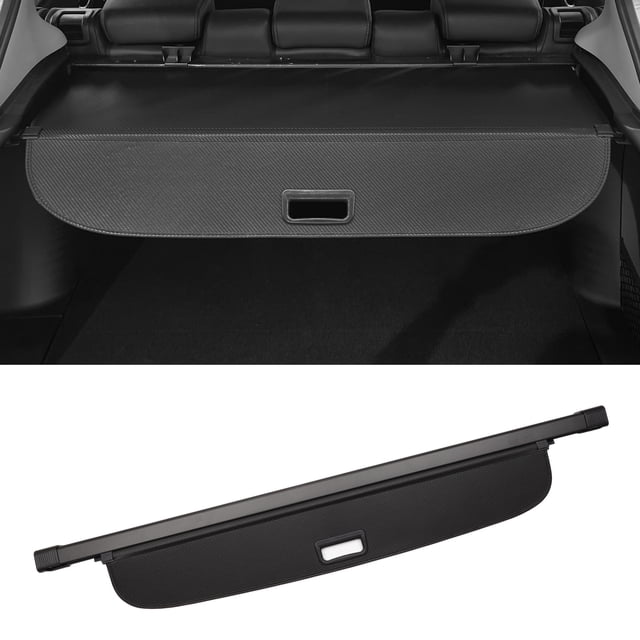 Cubierta de Carga Retráctil Unique Bargains para Mitsubishi Outlander 2008-2012 Cubierta de Maletero de Fibra de Carbono Negra