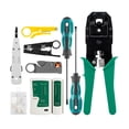 thumbnail image 1 of Kit de comprobador de cables de red Pelacables de red y comprobador de cables y cortador de cables p Abanopi Juego de alicates de cable de red, 1 of 7