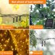 thumbnail image 3 of Guirnalda de luces LED solares de 39 pies, 100 luces para exteriores, resistente al agua, para fiestas de Navidad, decoraciones de Halloween, luces solares, 3 of 5