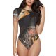 thumbnail image 1 of Balery Graffiti Cool Duck Body de cuello redondo de manga corta para mujer Tops de manga corta Tops básicos-Medium, 1 of 7
