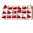 thumbnail image 1 of ZOUSSIQI Rhinestone Triangle Flat Back Crystal Glass NO Hotfix Sew On Rhinestones Crystal for Decoration Dress Clothing Jewelry Accessories - (Color: Light Siam/Size: 22mm-24pcs) CA919-42115, 1 of 2