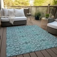 thumbnail image 6 of Addison Rugs Chantille Indoor/Outdoor Transitional Medallions Teal Washable Rectangle Rug, 5' x 7'6", 6 of 6