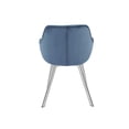 thumbnail image 2 of Topline Home Furnishings Dining Arm Chair, Velvet & Chrome Legs, 2 of 6