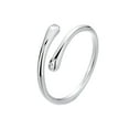 thumbnail image 3 of Sterling Silver Adjustable Band with Swarovski Crystal, 3 of 3