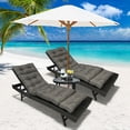 thumbnail image 6 of Eurhowing 71" Outdoor Chaise Lounge Cushion Waterproof, 4" Thick High-Density Foam Patio Furniture Cushion, UV & Fade Resistant Sun Lounger Pad, Dark Gray, 6 of 7