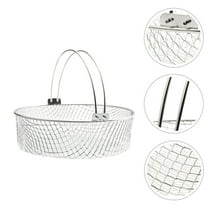 WHAMVOX Air Fryer Basket Stainless Steel Mesh Food Drying Tray Kitchen Accessories
