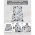 thumbnail image 7 of Blue Grey Spring Floral Pillow Covers King Size, Summer Flowers Botanical Soft Bed Throw Pillowcases Breathable Cooling Long Lumbar Body Pillow Sham Cover for Bed Sofa 20''x40'', 7 of 7