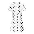 thumbnail image 5 of Polka Dot Dresses for Women 2025 Summer Short Sleeve Midi Dress Casual Loose A Line Beach Vacation Sun Dresses, 5 of 5