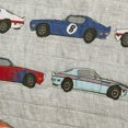 thumbnail image 3 of Lush Decor Race Cars 3 Piece Reversible Quilt Bedding Set, Full/Queen, Blue/Orange, 3 of 5