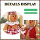 thumbnail image 5 of ZHAOCHENG 1 pieza adorable muñeco de jengibre de peluche navideño, muñeco de jengibre de peluche, decoración navideña E, 5 of 5