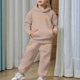 thumbnail image 6 of WOYY Sweat Suit for Girls California Print Hoodie Jogger Pants Outfit Set, Sizes 8-9, 6 of 6