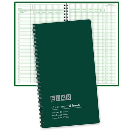 Elan Publishing Company Class Record Book,7" x 11",Green
