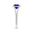 thumbnail image 3 of ANGARA Natural 1.45 ct Tanzanite Twist Rope Split Shank Ring in 14K White Gold for Women (Size-7mm) | December Birthstone, Birthday, Anniversary, Jewelry Gift for Women | Natural Tanzanite Ring, 3 of 8