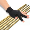 Walfront Left Hand Three Finger Spandex Pool Cue Glove, Billiards