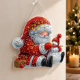 thumbnail image 3 of PLPPYFS Christmas Pearl Diamond Art Hanging Ornament DIY Craft, Santa Pearl Diamond Suncatcher, 3D Mixed-Size Pearls and Complete DIY Craft for Windows, Trees, Holiday Gifts, 3 of 6