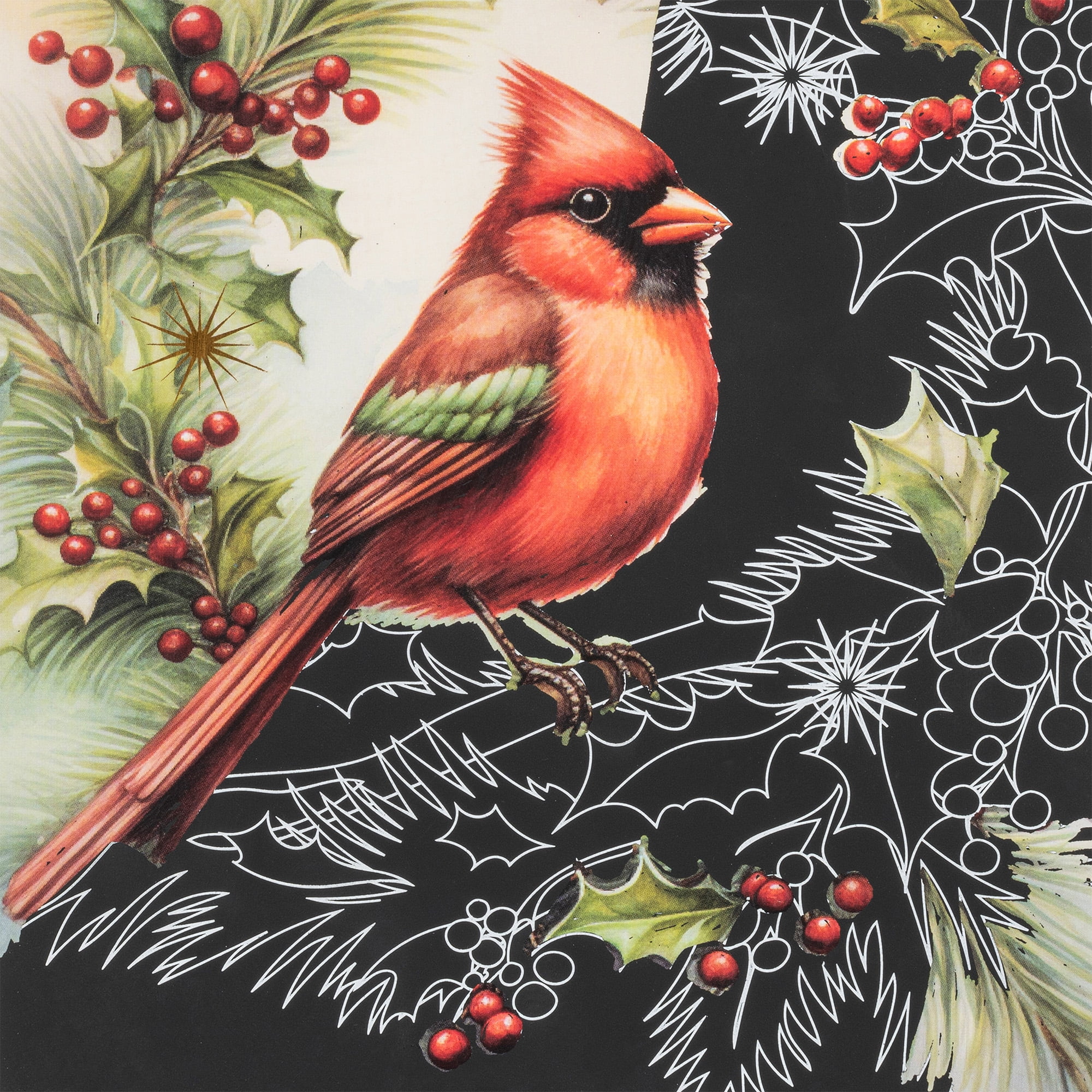 Brea Reese: Scratch Art Paper Pad - Home For The Holiday - 14 6x8" Pages, Reveal 7 Seasonal & Festive Holiday Designs, Metallic Pops, Adult Craft Kit