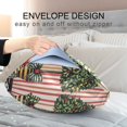 thumbnail image 4 of Yayeee Pillowcase Queen Size Set of 2 Satin Wrinkle Resistant Pillow Case, Stripes Trees, 4 of 8