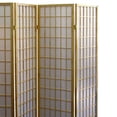 thumbnail image 3 of 70" Tall 4-Panel Screen / Room Divider, Japanese Style with Natural Wood finish, 3 of 5